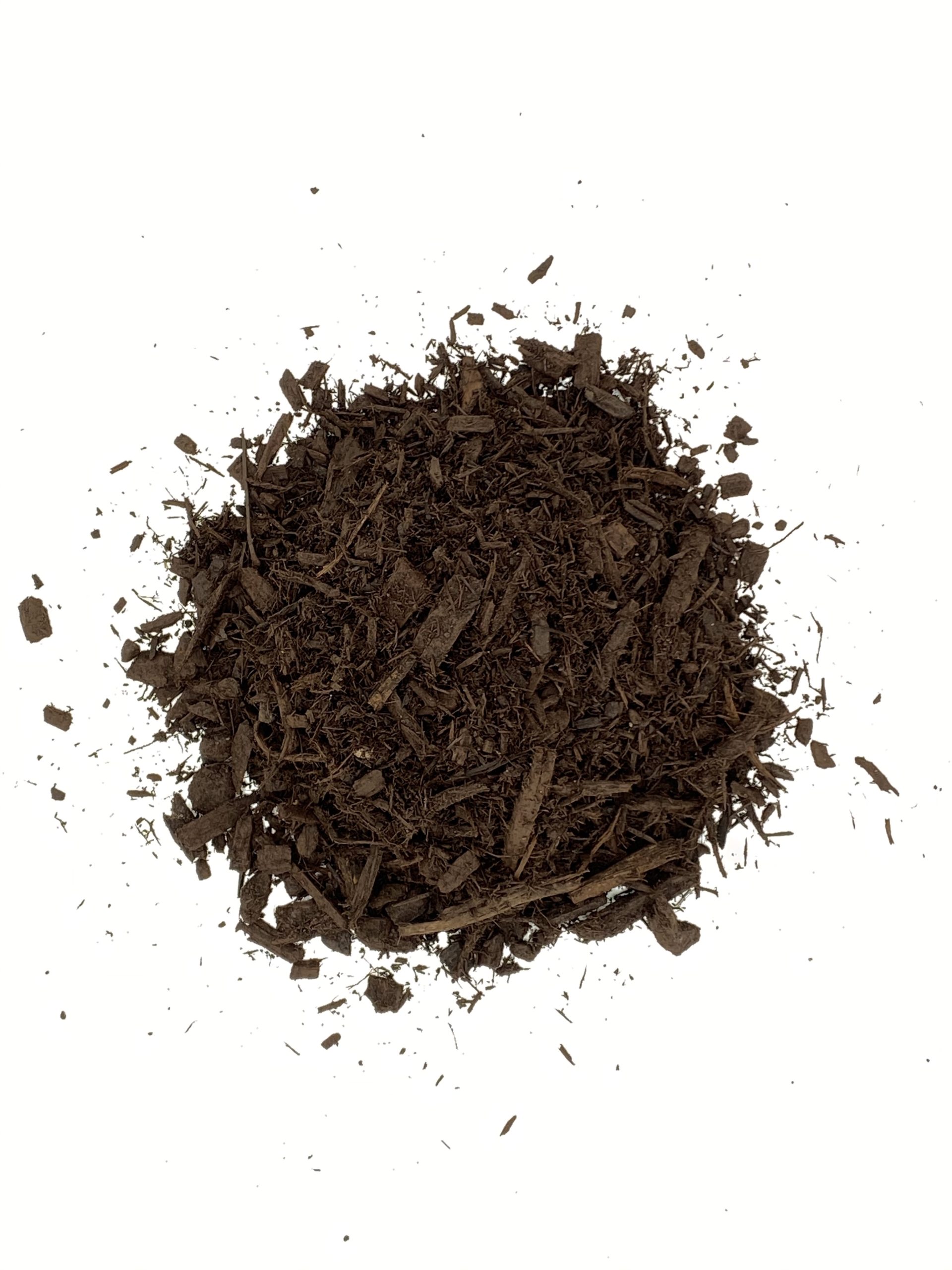 natural brown dyed mulch