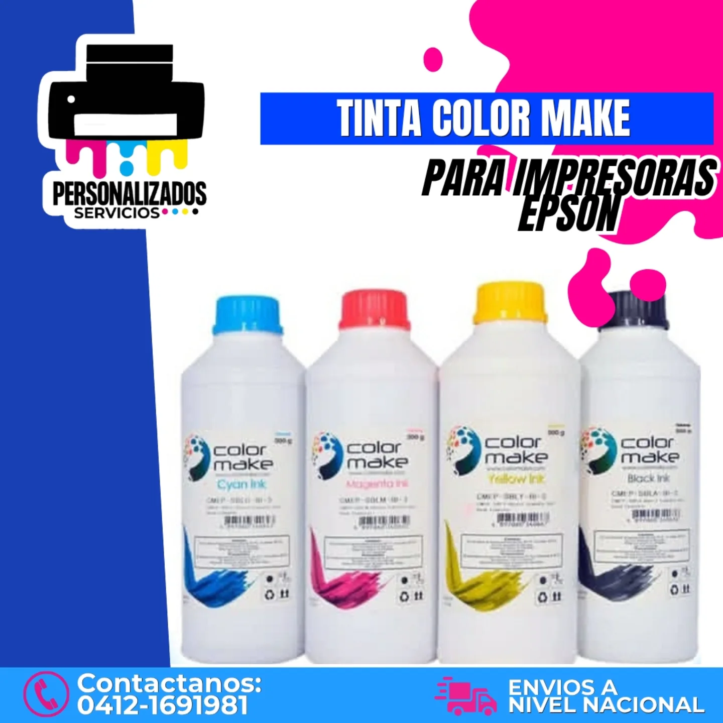 Tintas Color Make para tus equipos de Impresión Epson.